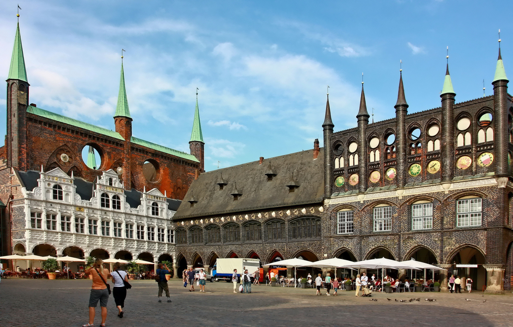 Rathausplatz à Luebeck