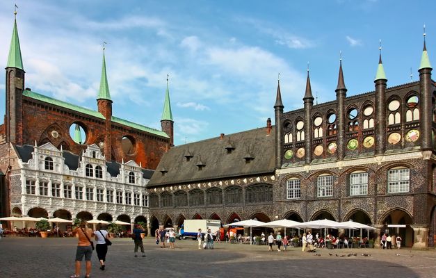 Rathausplatz à Luebeck