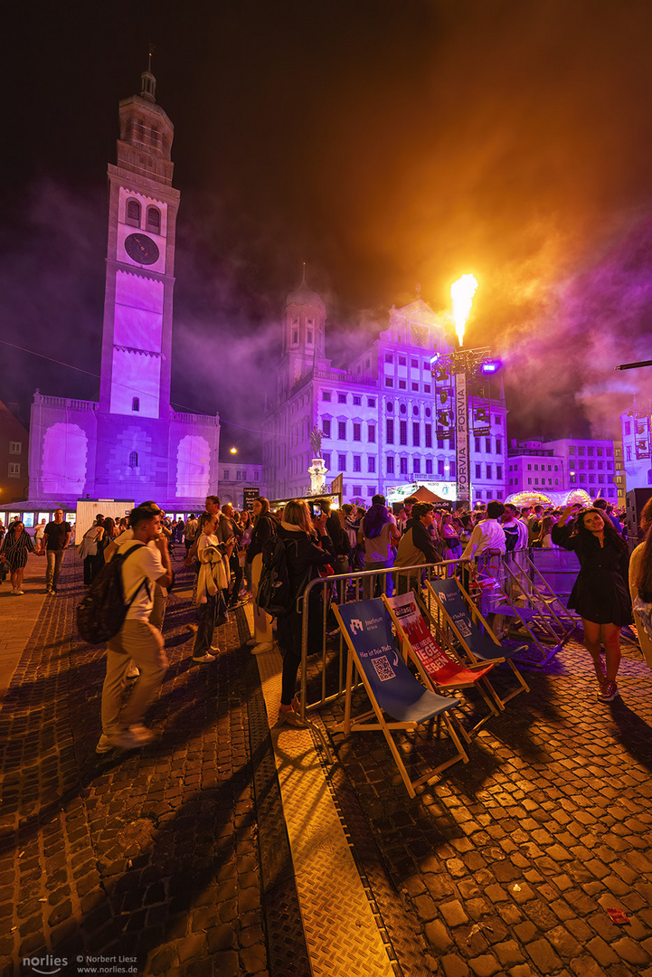 Rathausplatz Augsburger Sommernächte