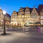 Rathausplatz in Bremen zur blauen Stunde