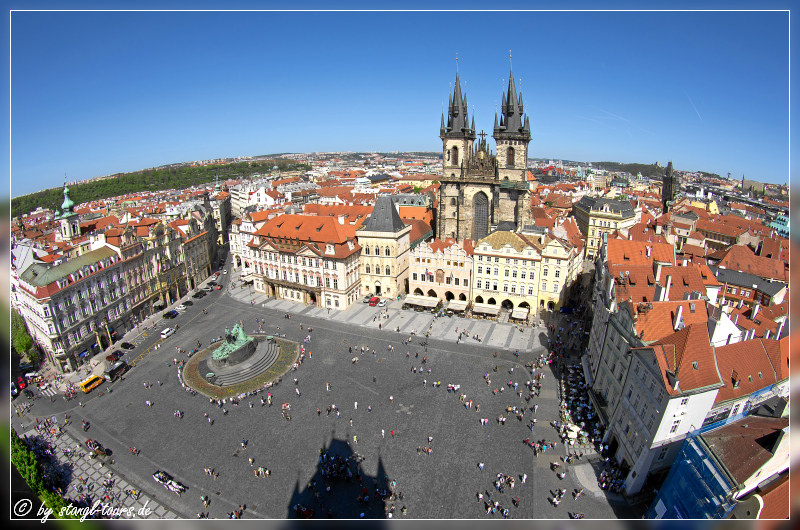 Rathausplatz in Prag...