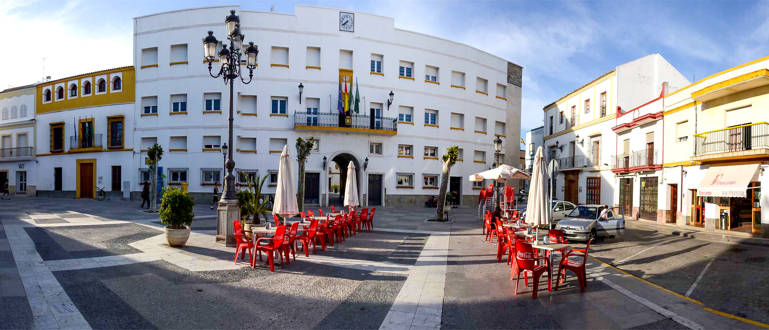 Rathausplatz Rota, Andalusien ( Panorama 180° )