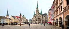 Rathausplatz von Reichenberg (Liberec) cz