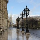 Rathausterasse Wien mit Votivkirche