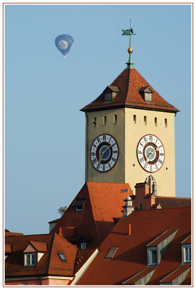 Rathausturm - Bürgermeister im Anflug?