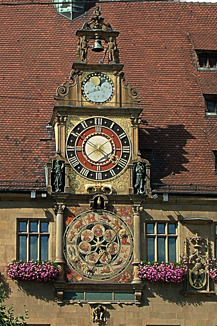 Rathausuhr in Heilbronn