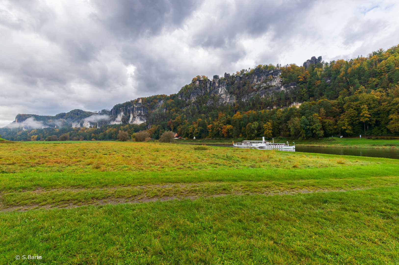  Rathen - Blick zur Bastei (2)