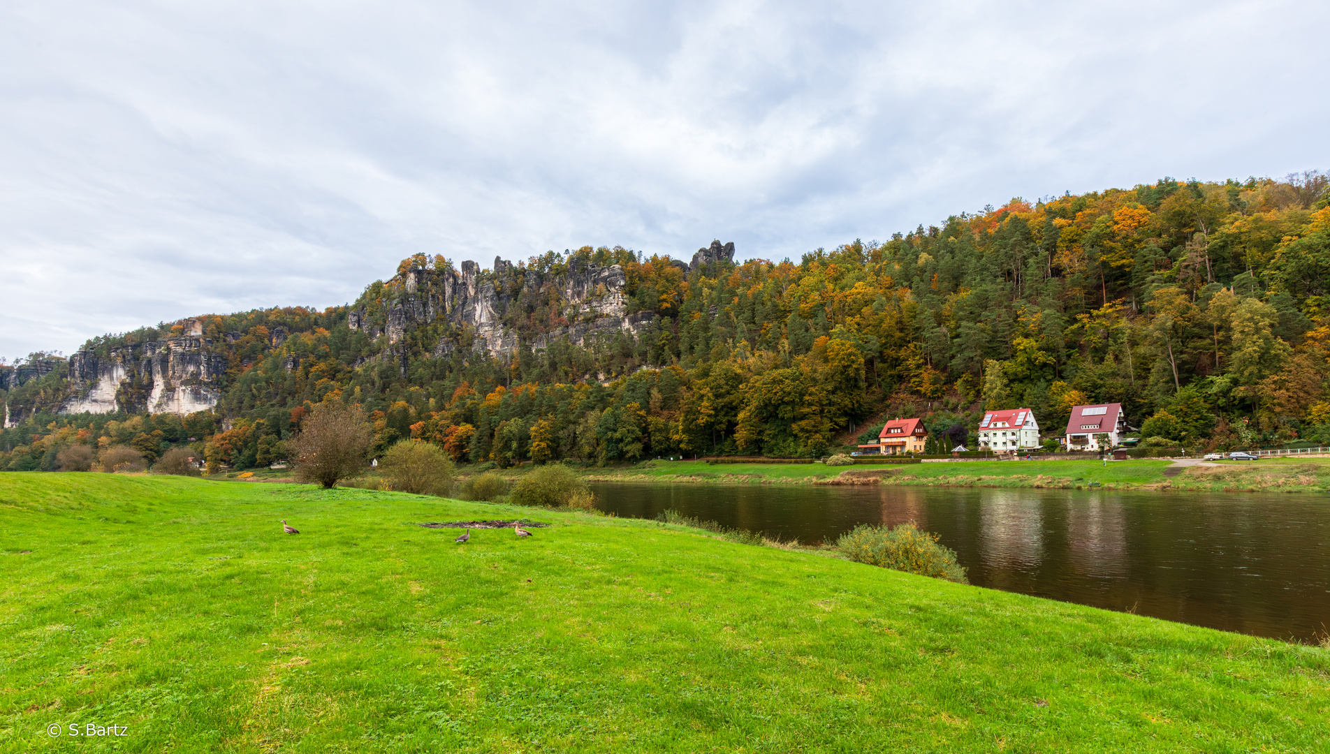  Rathen - Blick zur Bastei (4)