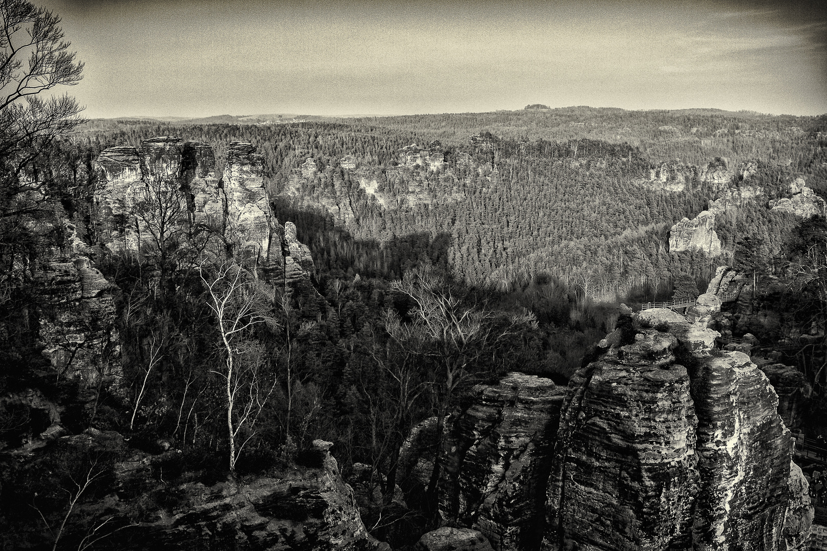 Rathen, sächsische Schweiz, s/w