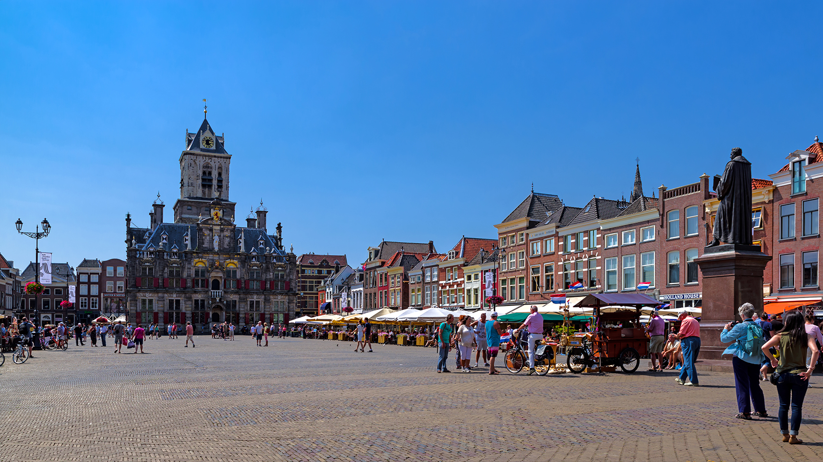 Rathhaus und Marktplatz, Delft/Holland