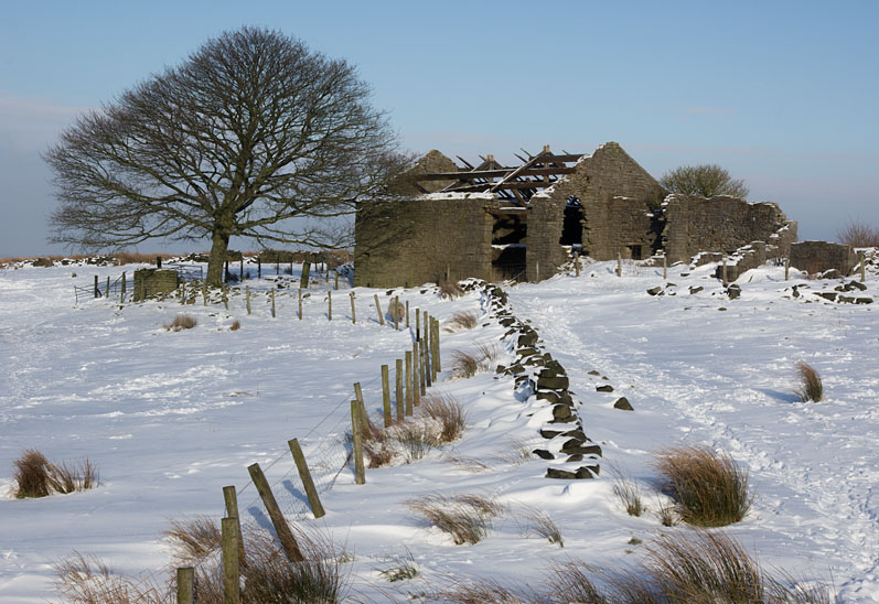 Ratten Clough farm barn ruins