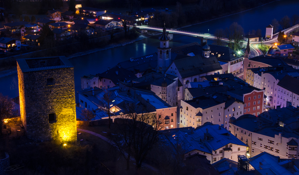 Rattenberg bei Nacht