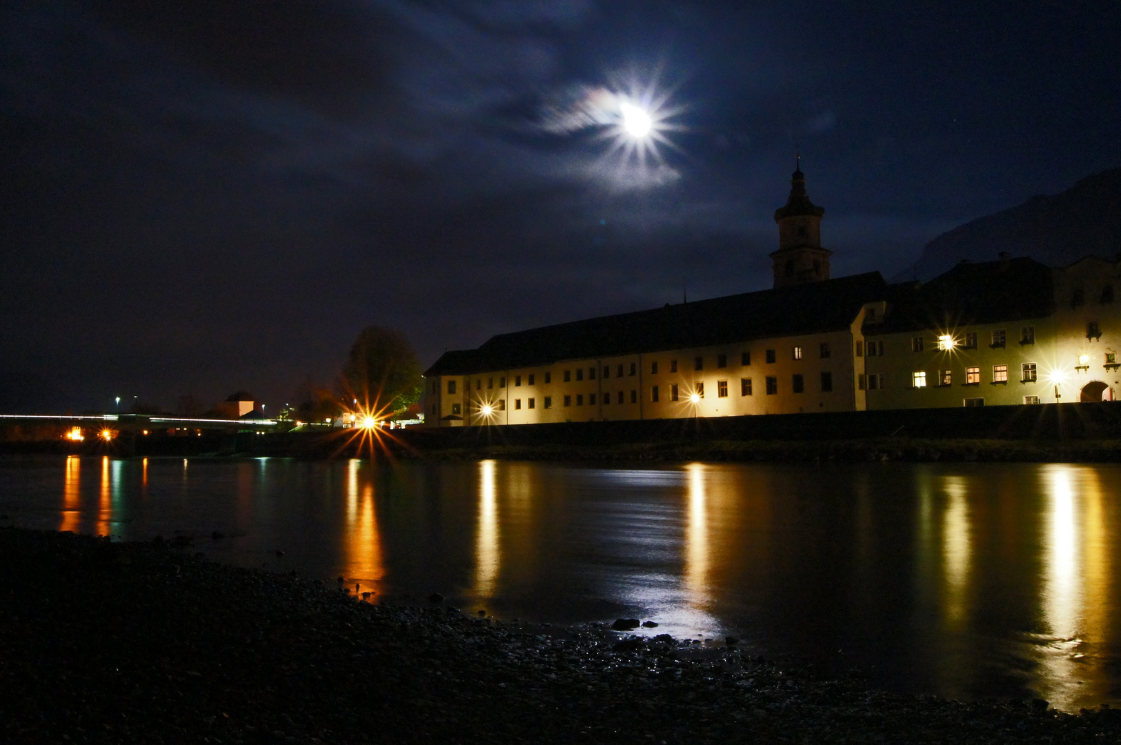 Rattenberg in Tirol bei Nacht