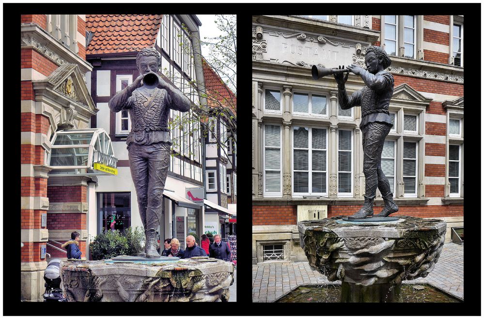 Rattenfängerbrunnen in Hameln