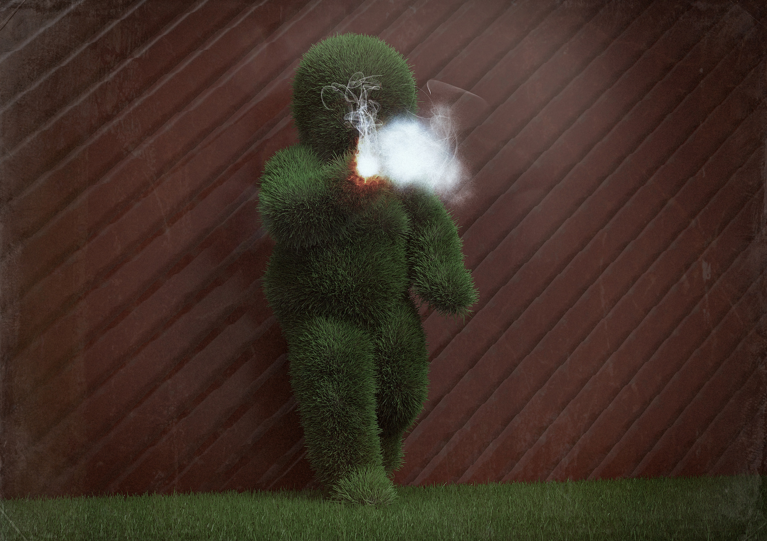 Rauchen kann auch im Garten gefährlich sein