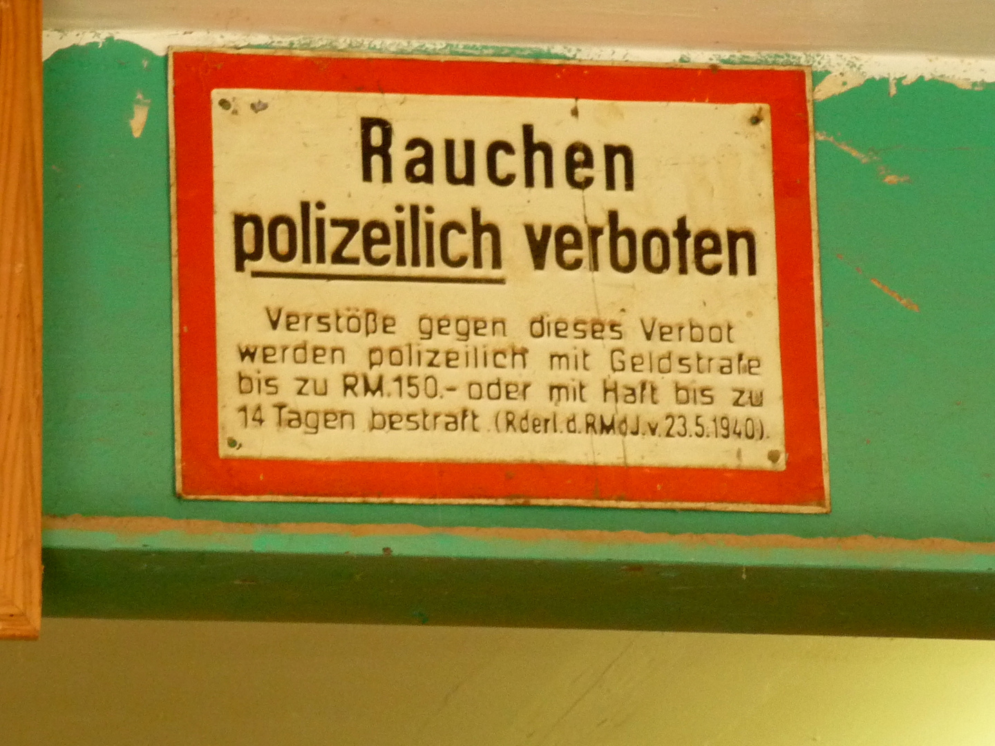 Rauchen verboten.....