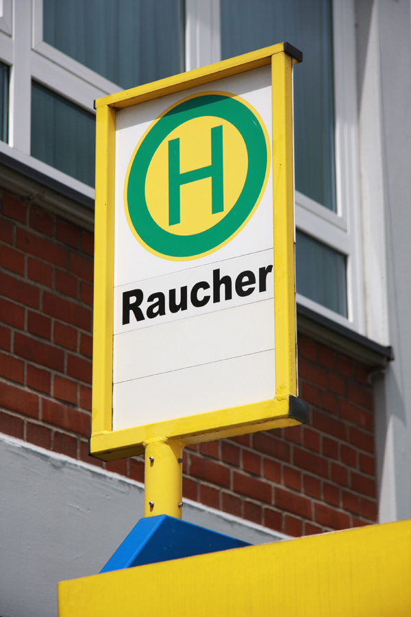 Raucher-Haltestelle