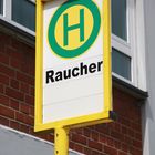 Raucher-Haltestelle