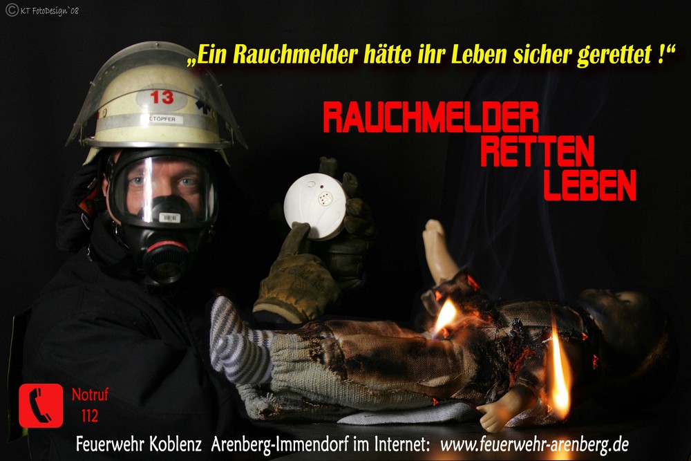 Rauchmelder retten Leben.....