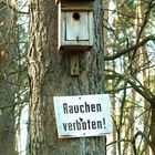 rauchverbot im Vogelhaus