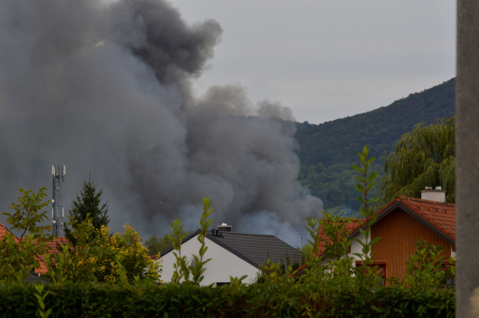 Rauchwolke über Traiskirchen