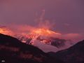 Rauchzeichen über dem Schreckhorn von Juan