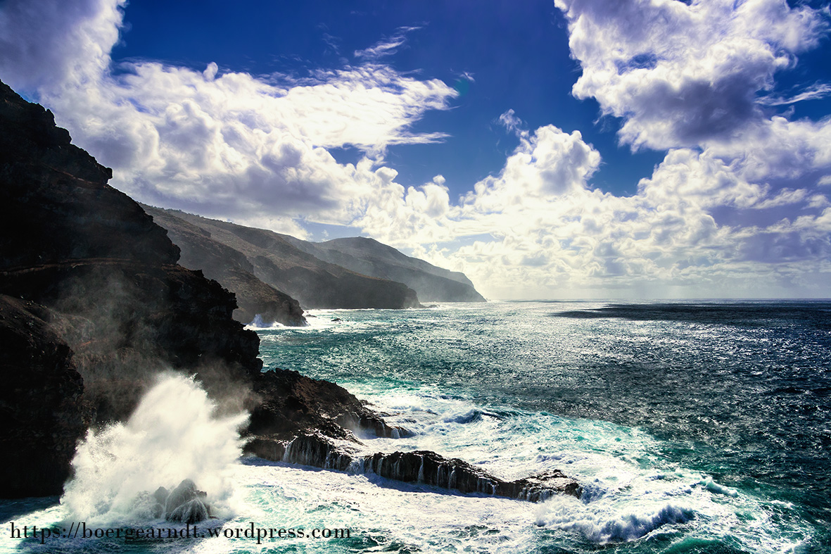 Raue See im Nordwesten von La Palma