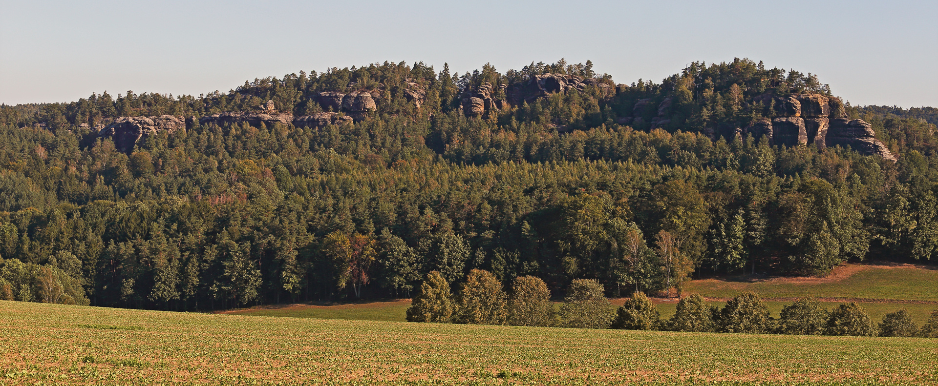 Rauensteinblick in der Sächsischen Schweiz von Süden...