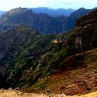 rauhe Gebirgslandschaft auf Madeira