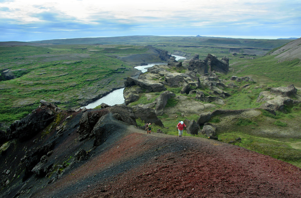 Rauðholar - Climbing the hill