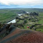 Rauðholar - Climbing the hill