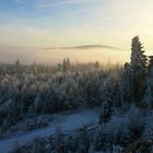 Rauhreif, Zuckerschnee und Nebel