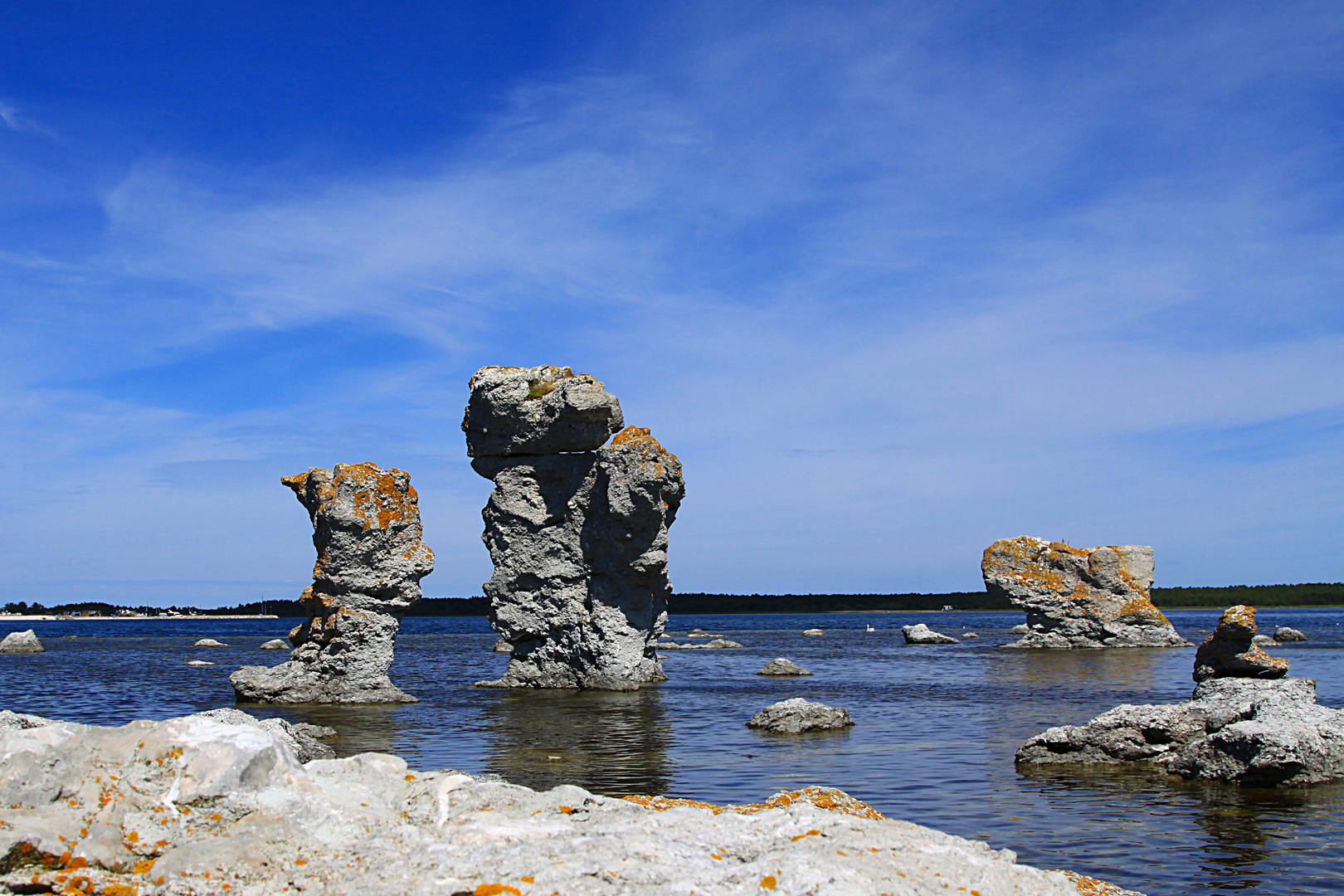 Raukar auf Fårö