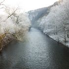 Raureif an der Wupper