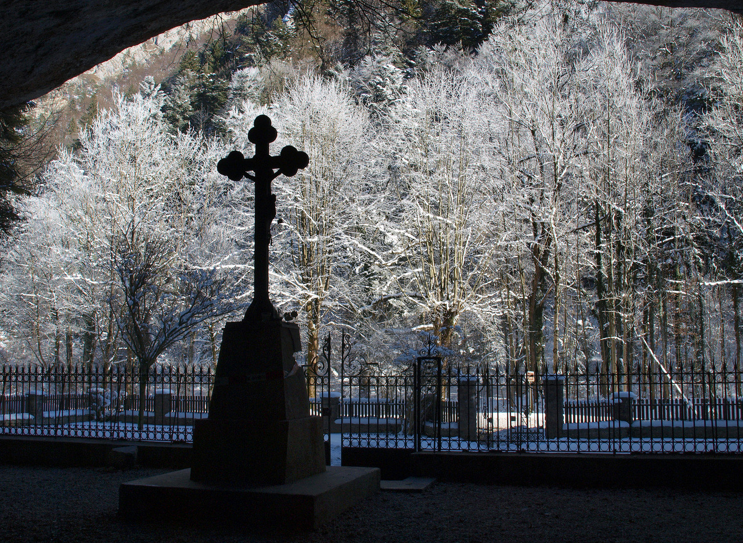 Raureif in der Gorges