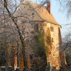 Raureif und Sonnenlicht Burg Rosslau