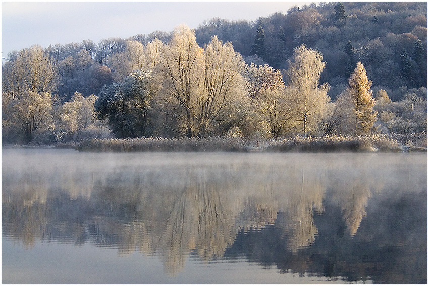 Raureifimpression am Baggersee