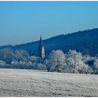 Raureifmorgen bei Zell im Fichtelgebirge