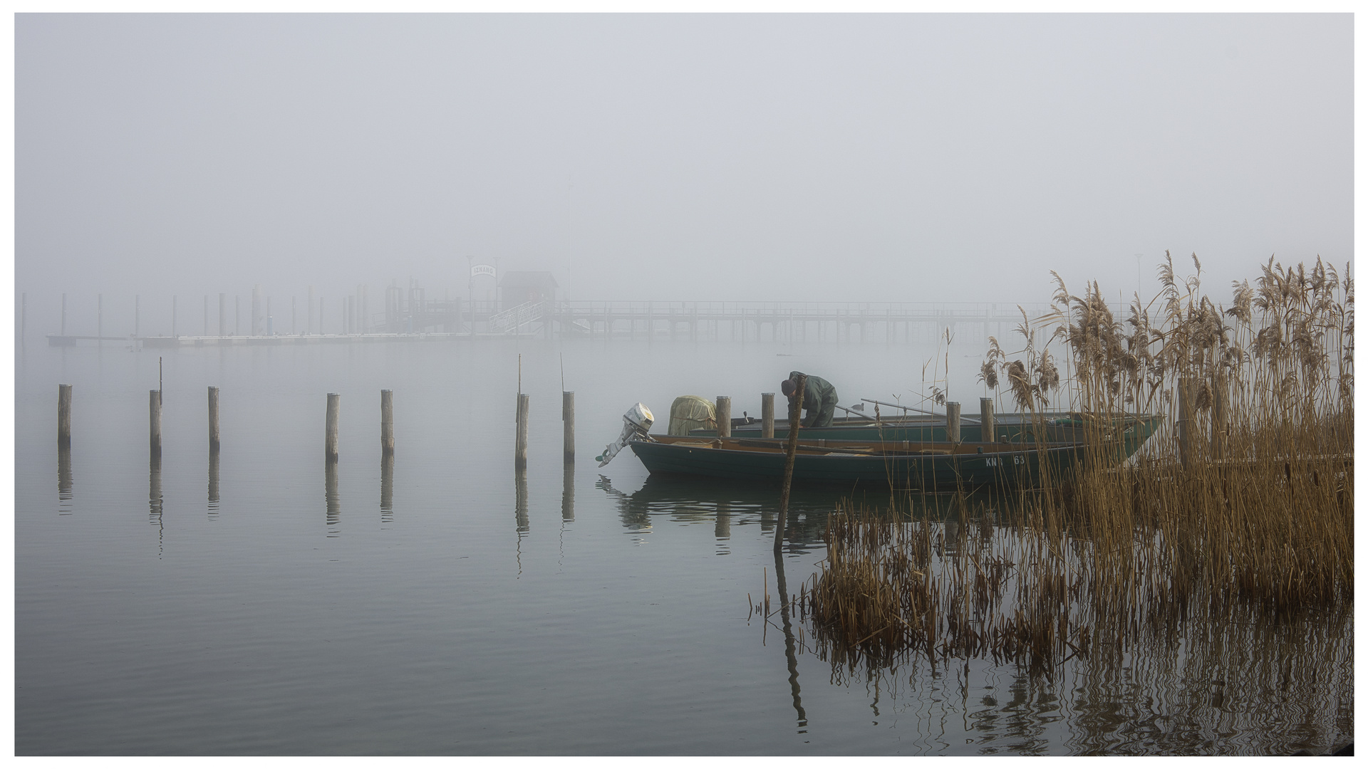 Raus auf den winterlichen See