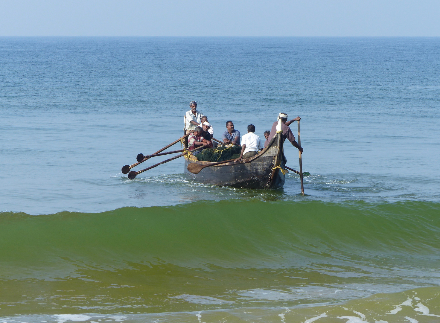 Raus aufs Meer - Die Welle ist überwunden ....