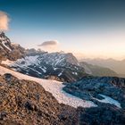 ^ Raustöckli: Schärhorn im letzten Licht ^