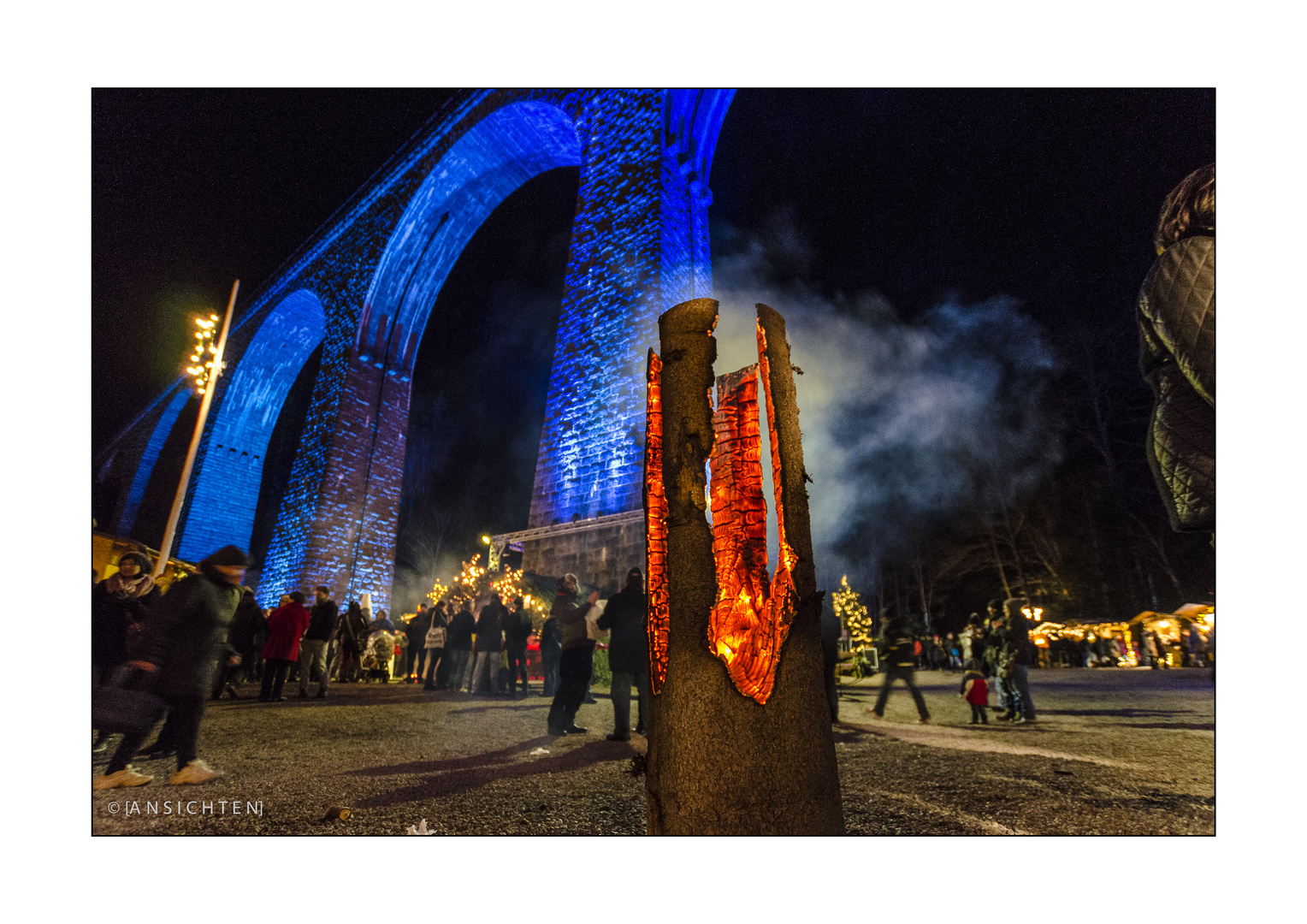 Ravennaschlucht Blau und Rot