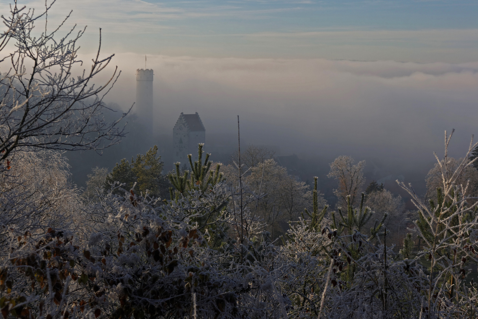 Ravensburg im Nebel