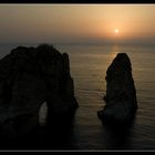 Rawshe Rock vor Beirut ( Libanon )