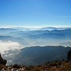 Raxausblick: Herbstnebel im Tal