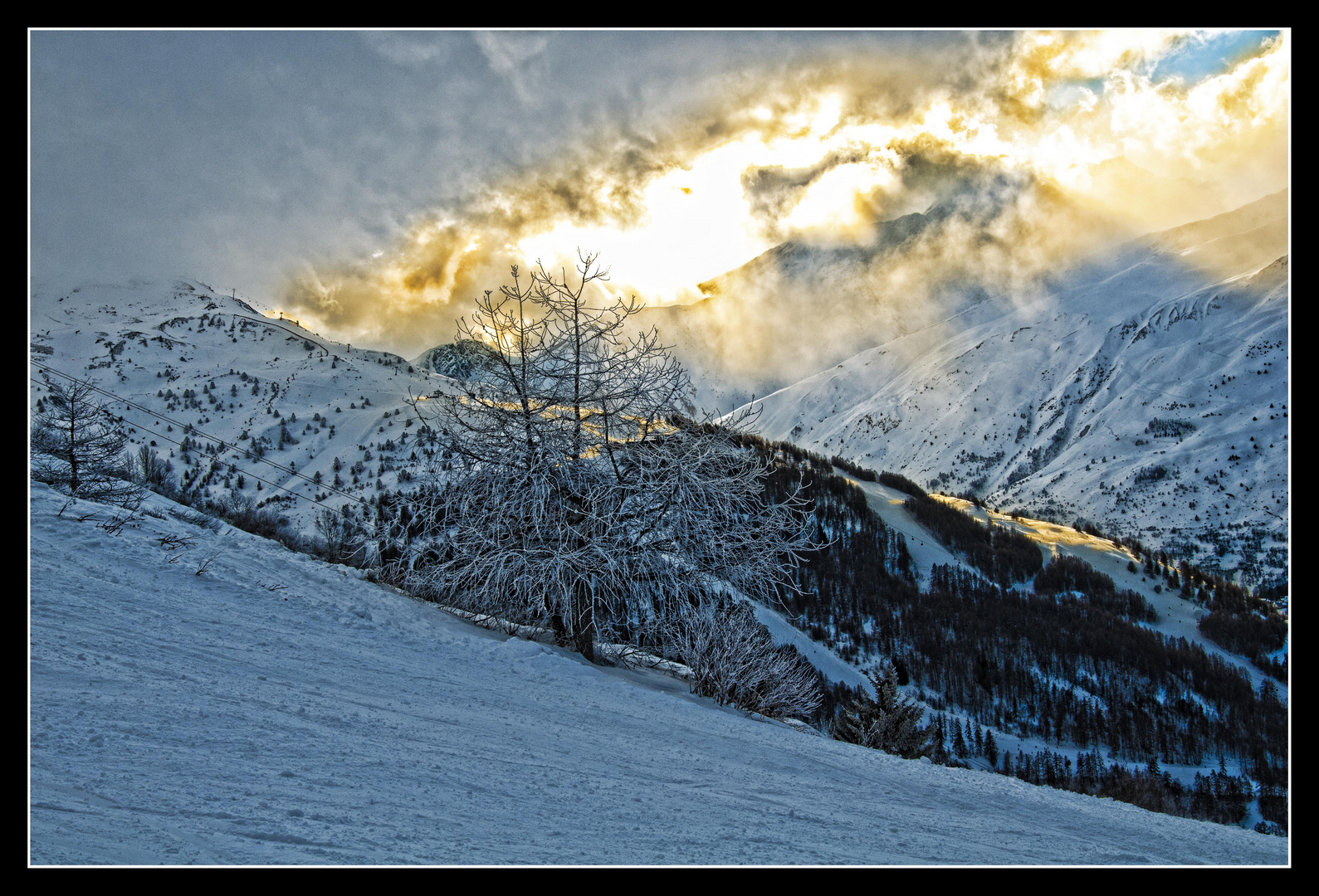 Rayon sur les pistes