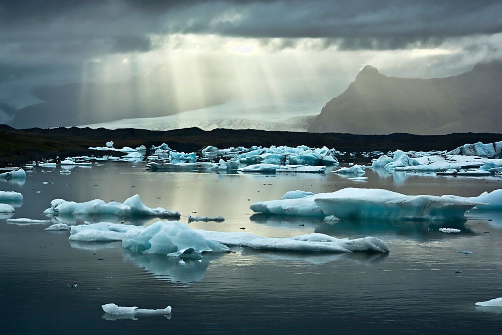 Rayos de glaciar de dpc 