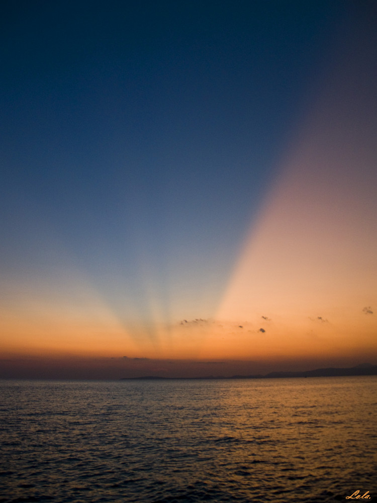 Rayos solares.