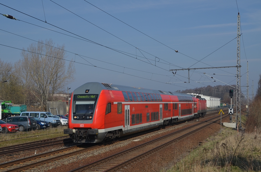 RB von Elsterwerda nach Chemnitz kurz vor Altmittweida
