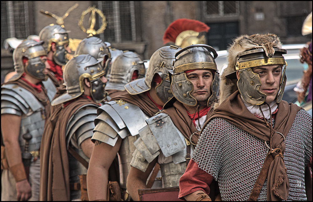 Re-enactors: römische Legionäre 2